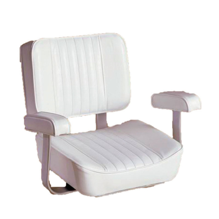 Κάθισμα Captain Λευκό Springfield Υ48xΠ63,5xΒ58,5 cm