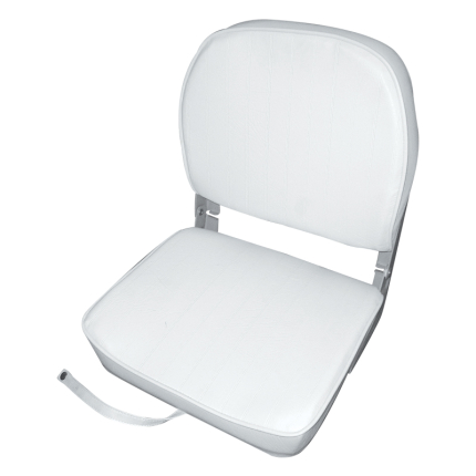 Κάθισμα Αναδιπλούμενο Λευκό Υ48,26xΠ40,64xΒ48,26 cm