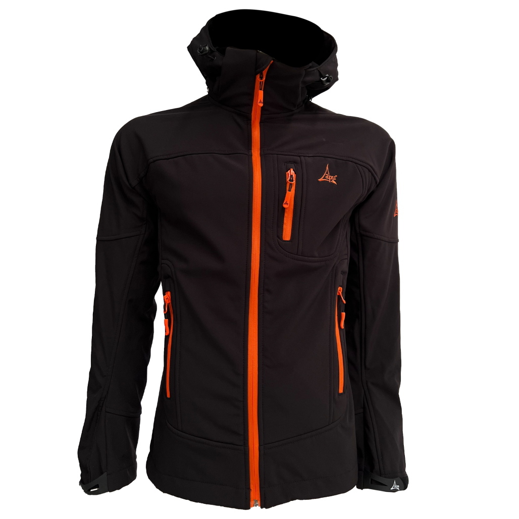 Softshell Jacket Himalaya ΜαύροΠορτοκαλί Φερμουάρ