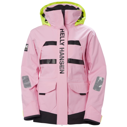 Helly Hansen Μπουφάν Ιστιοπλοΐας Γυναικείο Ροζ Salt Coastal Sailing Jacket
