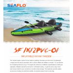 Seaflo Καγιάκ Φουσκωτό Διπλό Μ 3,51xΠ 0,76xY 0,38cm