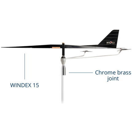 Scout® Κεραία Fiberglass Windex VHF50 0,5m (1.8′) with Windex 15