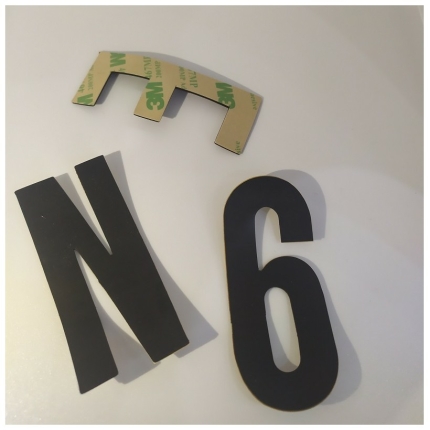 Αυτοκόλλητα γράμματα & αριθμοί 3Μ, Διασταση 5cm