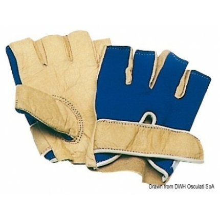 Sailing leather gloves short fingers (γάνια ιστιοπλοΐας με μισό δάχτυλο) Osculati
