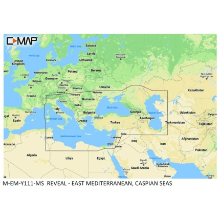 Χάρτες REVEAL: M-EM-Y111-MS East Mediterranean, Caspian Seas