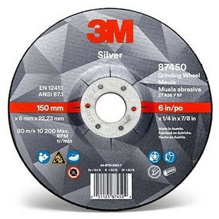 3M Silver Λειαντικός Δίσκος με Συμπιεσμένο Κέντρο T27