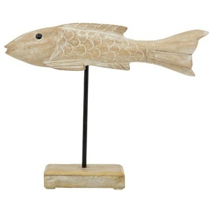 Διακοσμητικό Ψάρι ξύλινο σε βάση 31x25εκ.