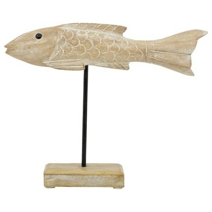 Διακοσμητικό Ψάρι ξύλινο σε βάση 31x25εκ.