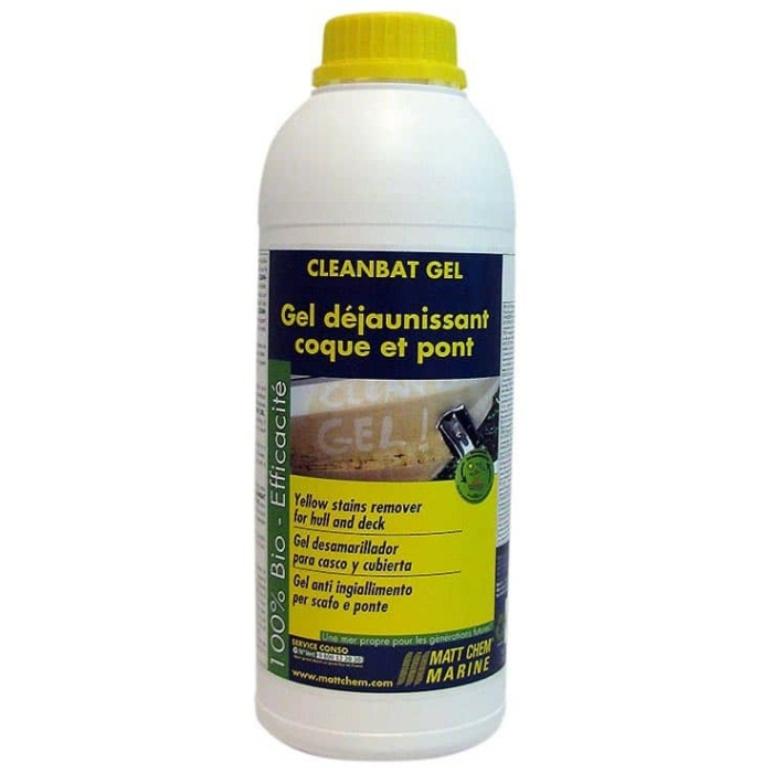 Καθαριστικό Gel Κίτρινων Σημαδιών για κατάστρωμα και γάστρα MATT CHEM Cleanbat Gel 1lt