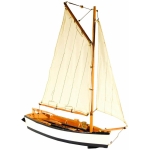 Διακοσμητική Βάρκα Ξύλινη Με πανί 43x12x38 cm (03-5102-34)