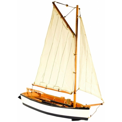 Διακοσμητική Βάρκα Ξύλινη Με πανί 43x12x38 cm (03-5102-34)