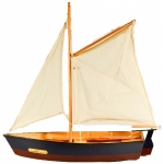 Διακοσμητική Βάρκα με Πανί 45x16x44 cm (03-17111-45)