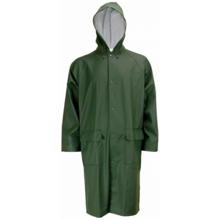 Αδιάβροχο πανωφόρι PU με κουκούλα Πράσινο Galaxy Comfort Galaxy Safety (50-517)