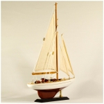 Διακοσμητικό Καράβι Ιστιοπλοϊκό Ξύλινο 30x6x40 cm (03-3274-30)