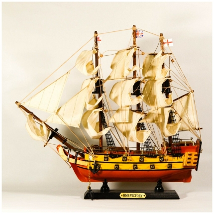 Διακοσμητικό Καράβι Ιστιοφόρο Ξύλινο "Victory" 40x9x36 cm (03-832-40)