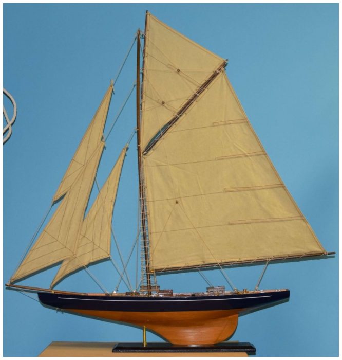 Διακοσμητικό Καράβι Ιστιοπλοϊκό Ξύλινο 100x15x108 cm (03-9108-100)
