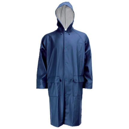 Αδιάβροχο πανωφόρι PU με κουκούλα Μπλέ Galaxy Comfort Galaxy Safety (50-518)