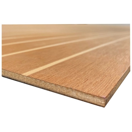 TOUBOIS Nautipont Teak White Wooden Inlays Καπλαμάς Teak 250x122x0.6 cm (TOUBNAU6WW)