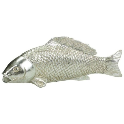 Διακοσμητικό Ψάρι Πολυεστερικό Ασημί 31x12εκ