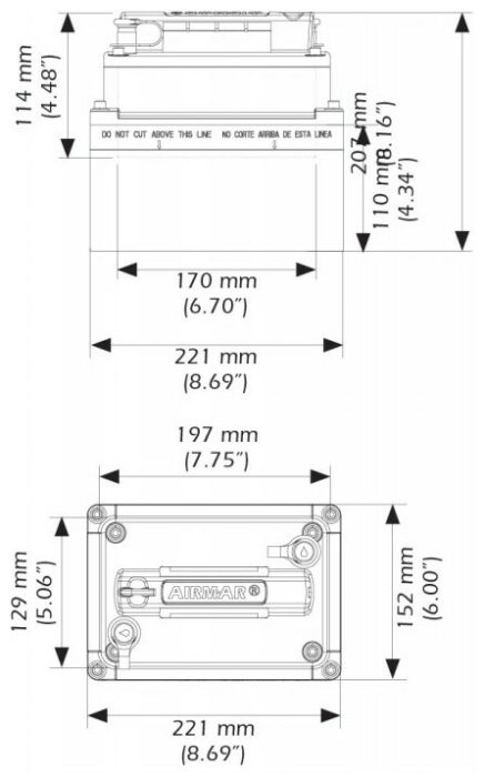 Αισθητήρας βυθομέτρου XSONIC AIRMAR TM260