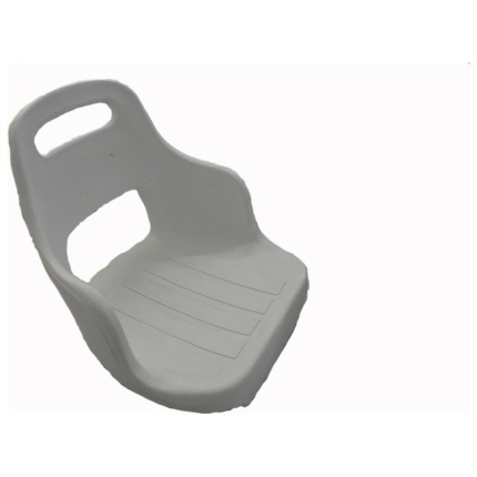 Κάθισμα πλαστικό λευκό, Διαστάσεις: 51x47x45 cm