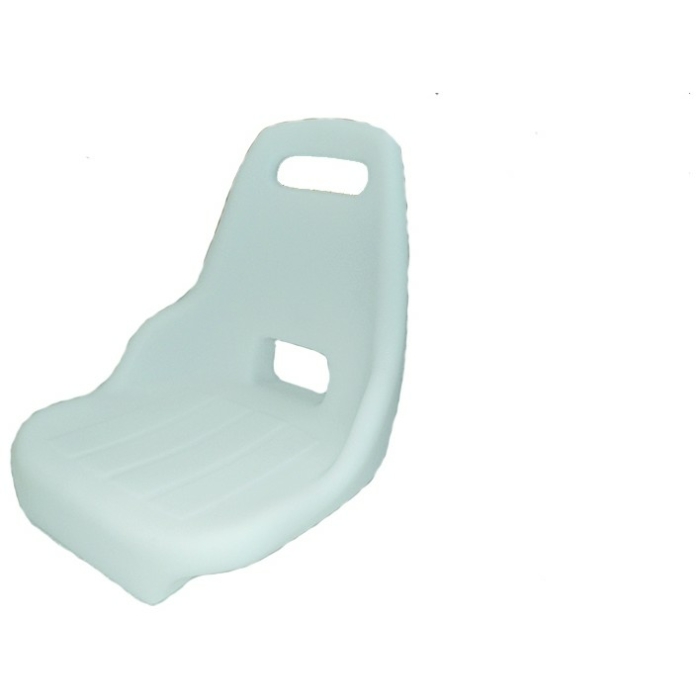 Κάθισμα πλαστικό λευκό, Διαστάσεις: 38x40x40 cm